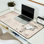 Colt Pistol Patent - Browning 1911 Colt Art - Antique Desk Mat Gallery Image 2
