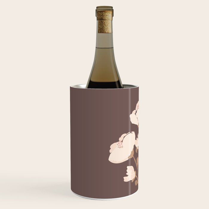 Delicate bouquet of flowers with bow - Peach and mocha copper Wine Chiller Gallery Image 2