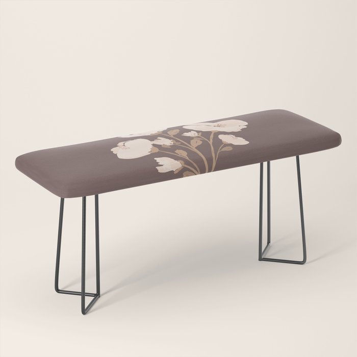 Delicate bouquet of flowers with bow - Peach and mocha copper Bench Gallery Image 1