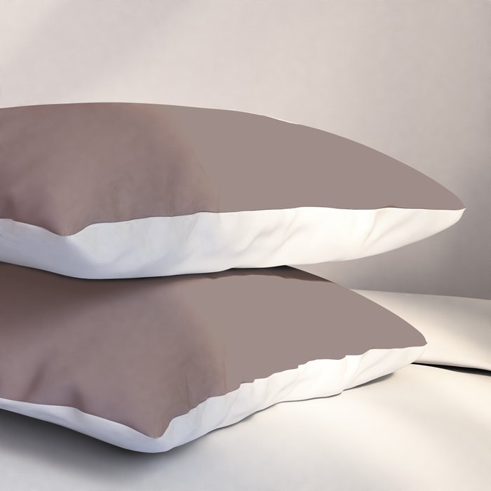 Delicate bouquet of flowers with bow - Peach and mocha copper Pillow Sham Gallery Image 3