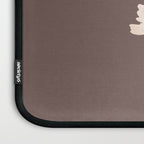 Delicate bouquet of flowers with bow - Peach and mocha copper Laptop Sleeve Gallery Image 3