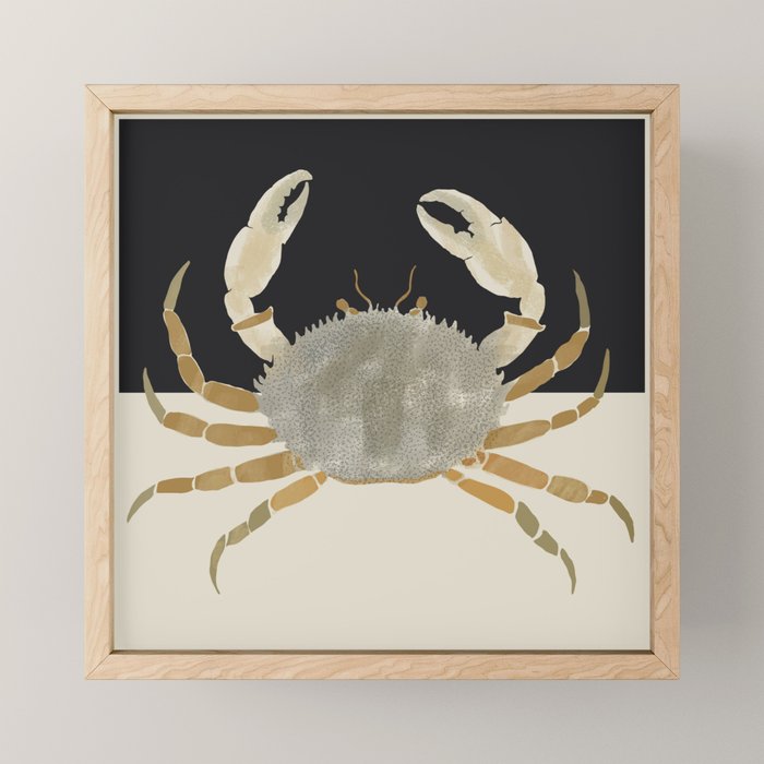 Minimalist Crab Mini Art Print Gallery Image 1