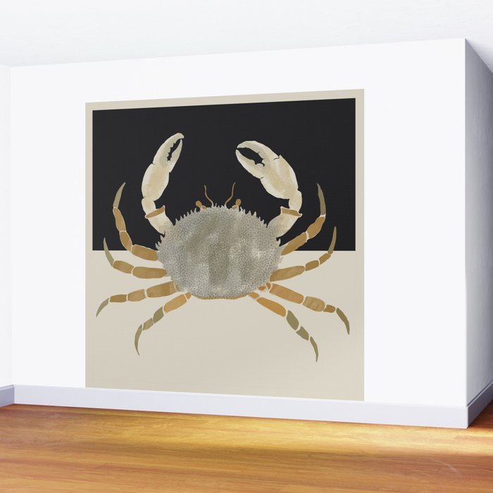 Minimalist Crab Wall Mural Gallery Image 2