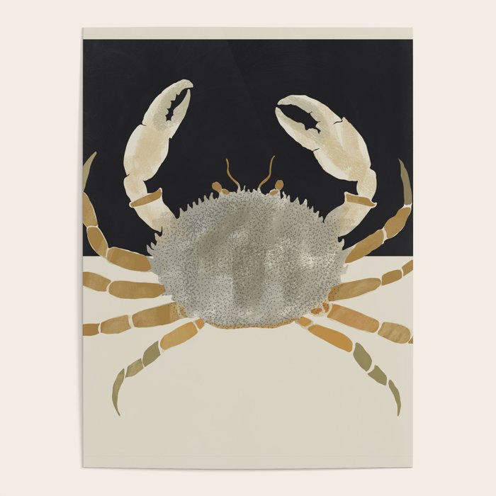 Minimalist Crab Poster Gallery Image 1