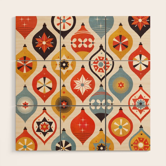Christmas Tree Decorations Wood Wall Art Gallery Image 1