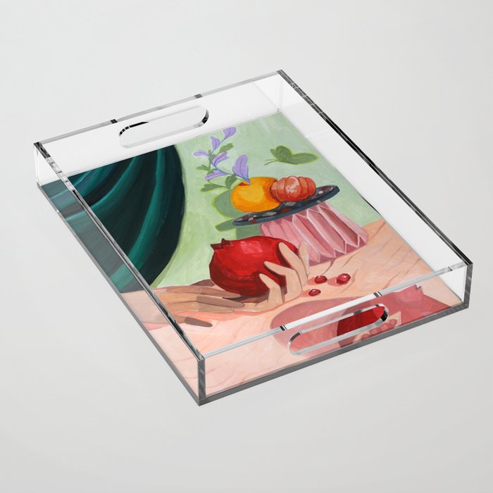Pomegranate Acrylic Tray Gallery Image 1