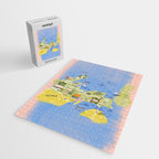 Map of Northern Michigan - Pasty Tour in Peach Jigsaw Puzzle Gallery Image 2