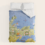 Map of Northern Michigan - Pasty Tour in Peach Comforter Gallery Image 6
