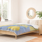 Map of Northern Michigan - Pasty Tour in Peach Duvet Cover Gallery Image 2