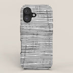 Rustic, Abstract Stripes Pattern, Black and White iPhone Case Gallery Image 1