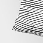 Rustic, Abstract Stripes Pattern, Black and White Pillow Sham Gallery Image 4