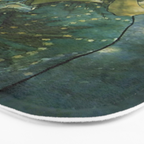 Alphonse Mucha "The Moon and the Stars Series: The Moon" Bath Mat Gallery Image 3