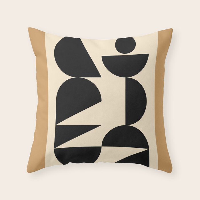 Modern geometric shapes 47 Throw Pillow Gallery Image 1