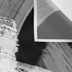 modern painterly brush strokes texture in bw Wall Tapestry Gallery Image 3