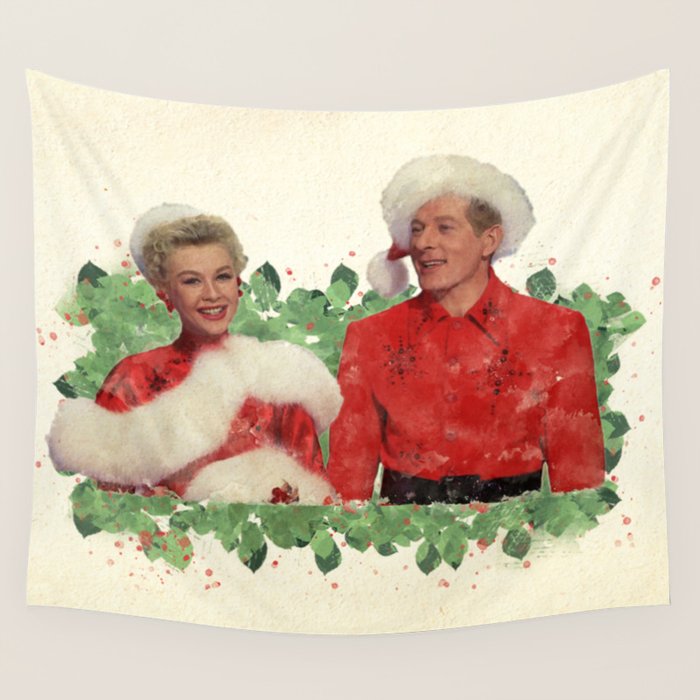 Phil & Judy (White Christmas) Wall Tapestry Gallery Image 1