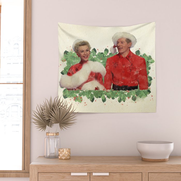 Phil & Judy (White Christmas) Wall Tapestry Gallery Image 2