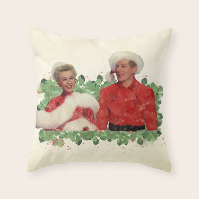 Phil & Judy (White Christmas) Throw Pillow Gallery Image 6