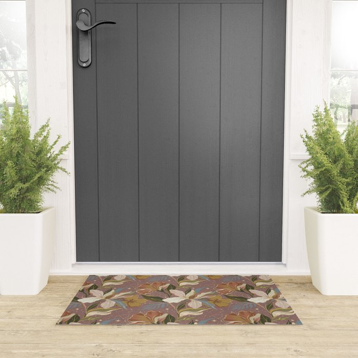 Celestial Iris Garden Welcome Mat Gallery Image 3
