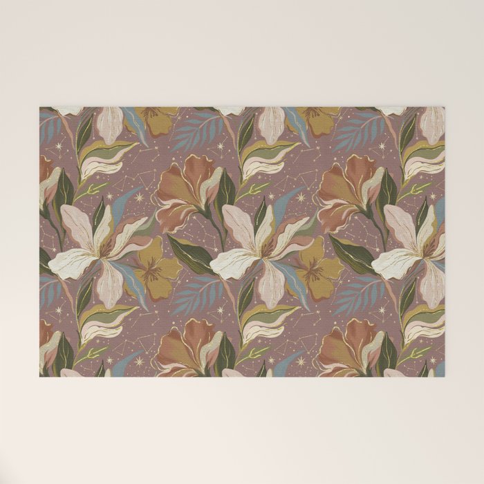 Celestial Iris Garden Welcome Mat Gallery Image 1