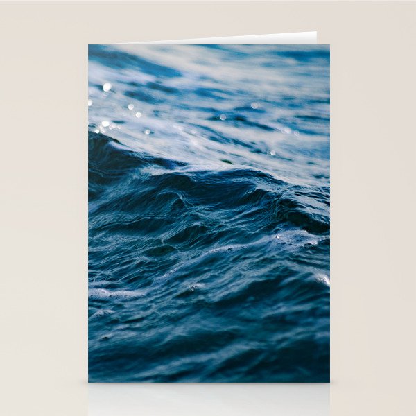 Blue Ocean Waves Stationery Card Gallery Image 1