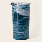Blue Ocean Waves Travel Mug Gallery Image 3