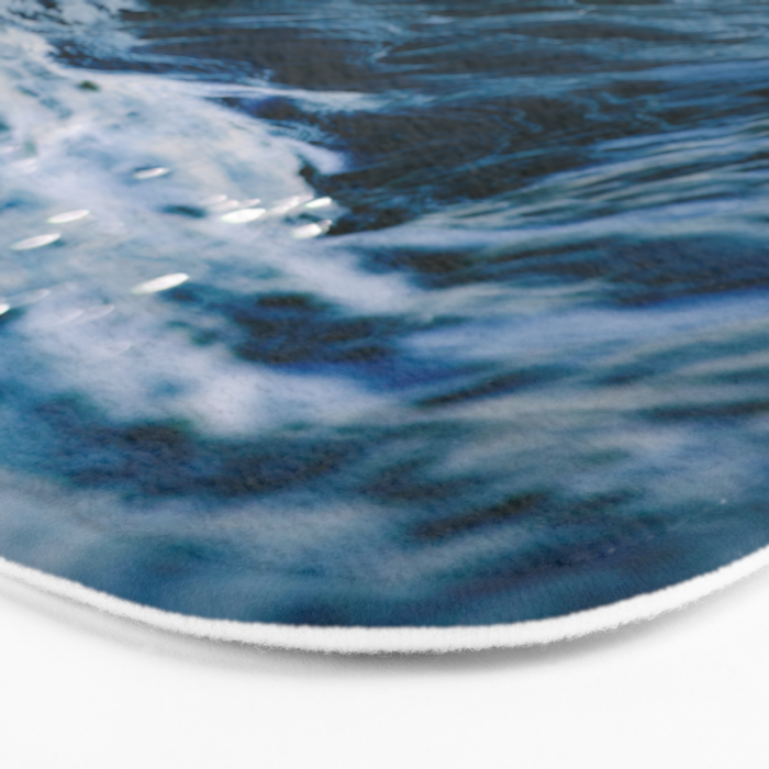 Blue Ocean Waves Bath Mat Gallery Image 3