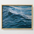 Blue Ocean Waves Serving Tray Gallery Image 1