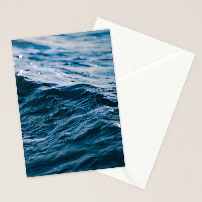 Blue Ocean Waves Stationery Card Gallery Image 2