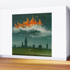 Heavenly fire over Augsburg  Augsburger Wunderzeichenbuch Himmelsfeuer uber Augsburg Wall Mural Gallery Image 2