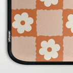 Flower Checker in Burnt Orange  Laptop Sleeve Gallery Image 3