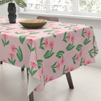 Pink Daisy Pattern - Pink Tablecloth Gallery Image 3