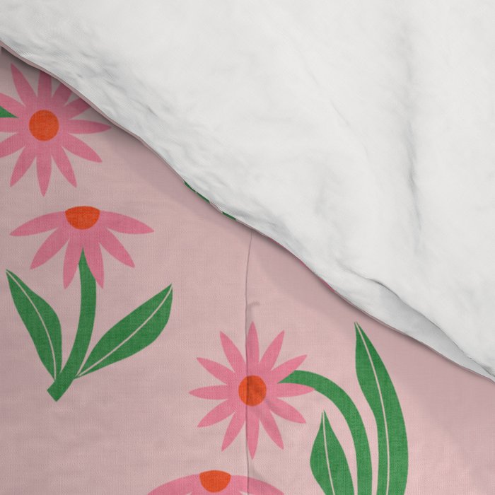 Pink Daisy Pattern - Pink Comforter Gallery Image 4