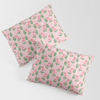 Pink Daisy Pattern - Pink Pillow Sham Gallery Image 3
