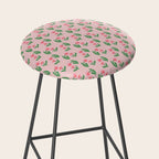 Pink Daisy Pattern - Pink Stool Gallery Image 2