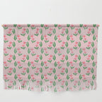 Pink Daisy Pattern - Pink Wall Hanging Gallery Image 1
