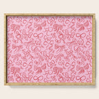 Coquette Valentines Day Bows in Colored Pencil Serving Tray Gallery Image 1