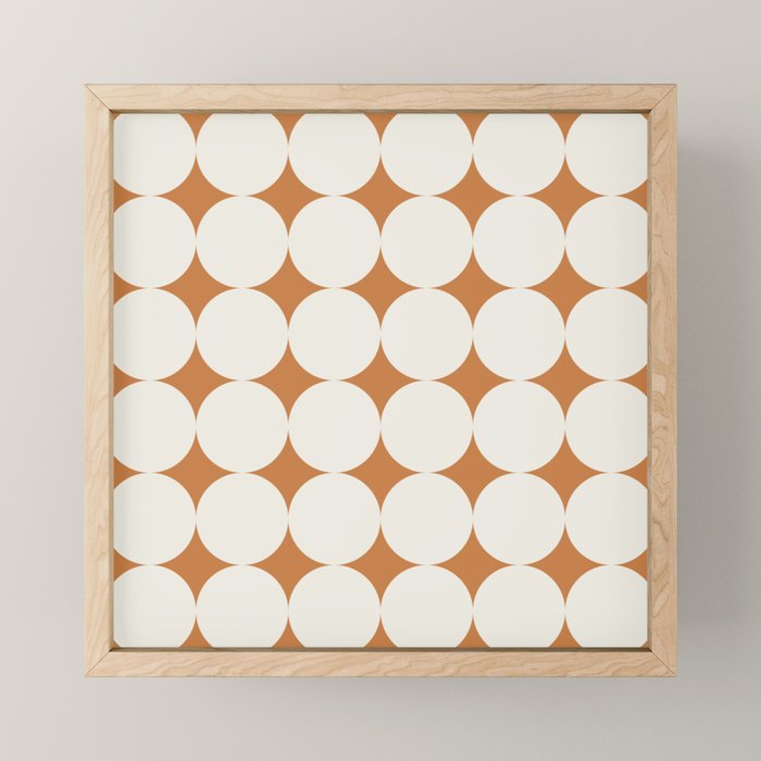 Circular Minimalism - Retro Orange Mini Art Print Gallery Image 1