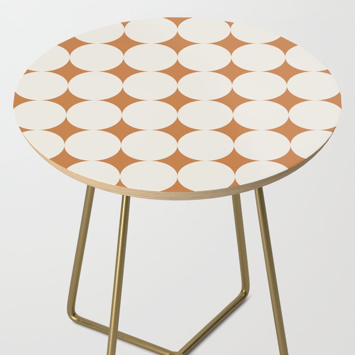Circular Minimalism - Retro Orange Side Table Gallery Image 2