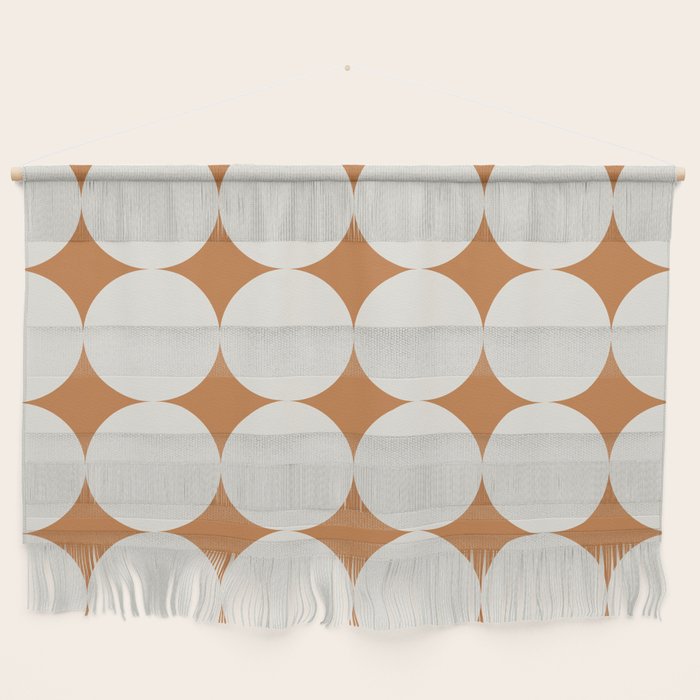 Circular Minimalism - Retro Orange Wall Hanging Gallery Image 1