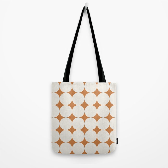 Circular Minimalism - Retro Orange Tote Bag Gallery Image 2