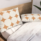 Circular Minimalism - Retro Orange Pillow Sham Gallery Image 2