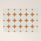 Circular Minimalism - Retro Orange Welcome Mat Gallery Image 1