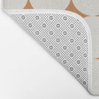 Circular Minimalism - Retro Orange Bath Mat Gallery Image 2