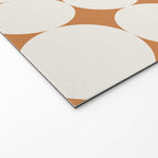 Circular Minimalism - Retro Orange Welcome Mat Gallery Image 2