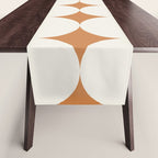 Circular Minimalism - Retro Orange Table Runner Gallery Image 1