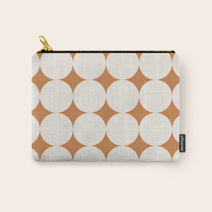Circular Minimalism - Retro Orange Carry All Pouch Gallery Image 1