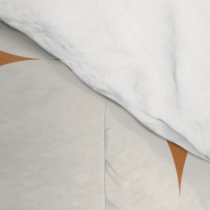 Circular Minimalism - Retro Orange Comforter Gallery Image 4