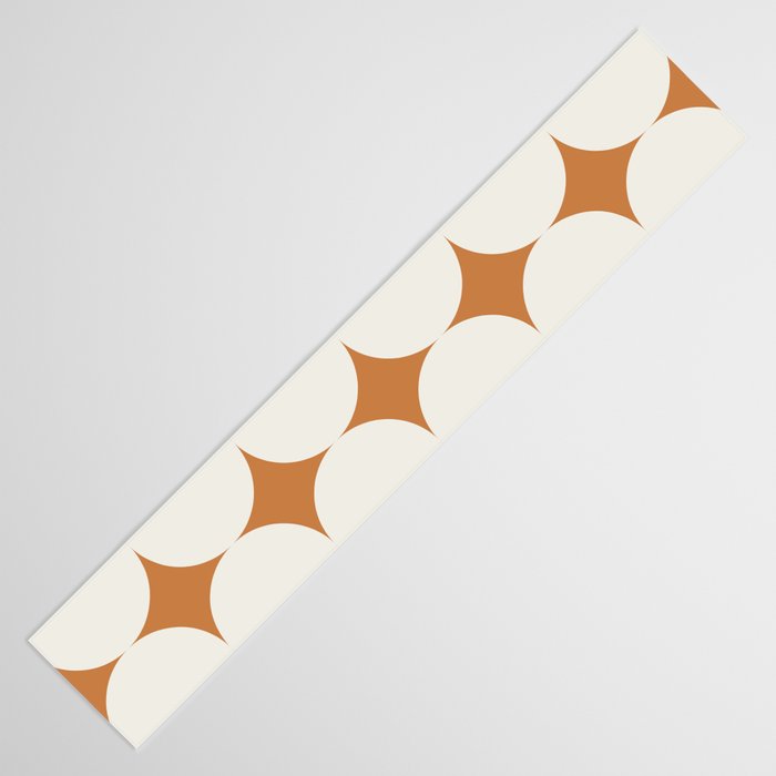 Circular Minimalism - Retro Orange Table Runner Gallery Image 3