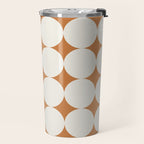 Circular Minimalism - Retro Orange Travel Mug Gallery Image 2