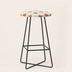 Circular Minimalism - Retro Orange Stool Gallery Image 1